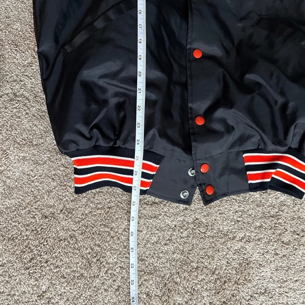 Vintage Auburn Tigers Baseball Varsity Satin Bomber Jacket Large